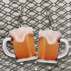 Beer Mug Earrings